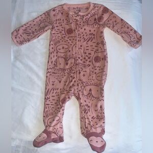 Carter’s | Infant One Piece Owl Printed Two-Way Zip-Up Footie | 6M